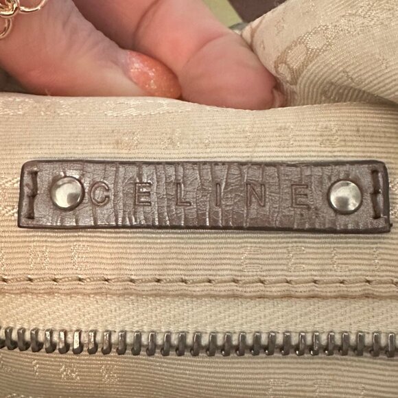 Celine Boston Bag Canvas and Patent Leather Fringe Shoulder Bag - EUC - Picture 9 of 9